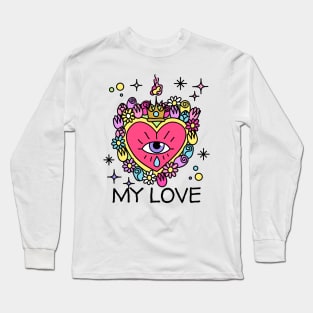 My Love Heart Corazon Long Sleeve T-Shirt